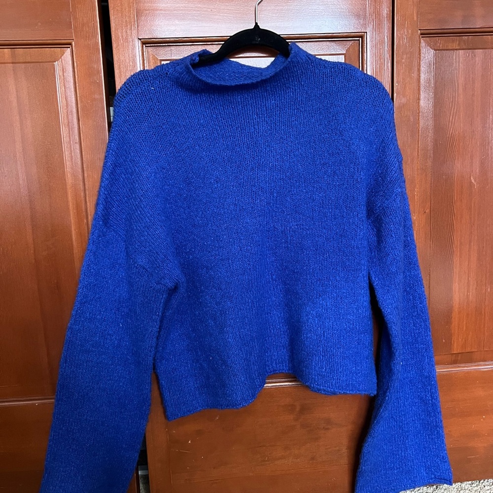 Willow Royal Blue Women's Turtleneck Sweater